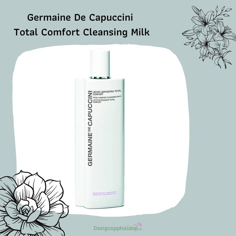Germaine De Capuccini Total Comfort Cleansing Milk giàu dưỡng chất cấp ẩm cho da.