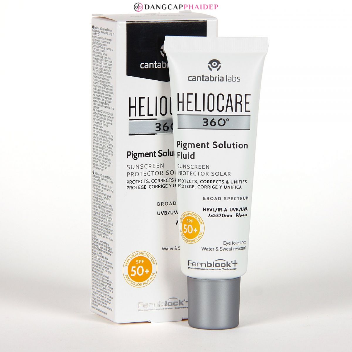 Kem chống nắng Heliocare 360 Pigment Solution Fluid SPF50+.