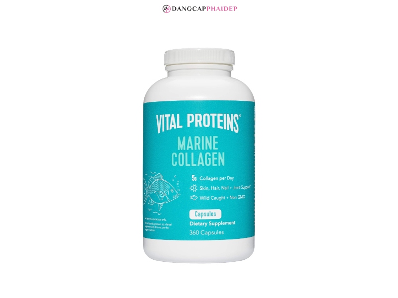 Viên uống Vital Proteins Marine Collagen Capsules.