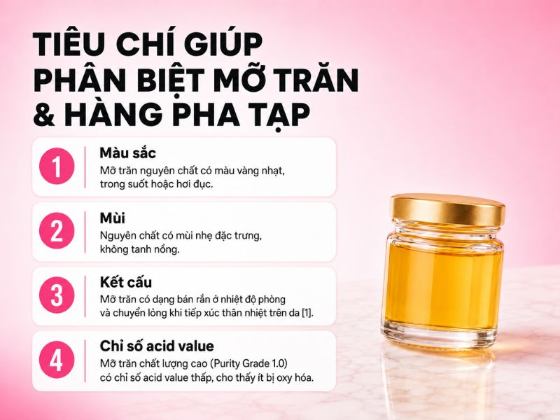 Cách phân biệt mỡ trăn nguyên chất và hàng pha tạp