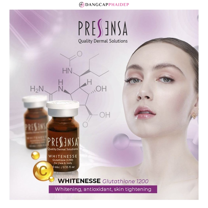 Pressensa Whitenesse sở hữu bảng thành phần mạnh mẽ.