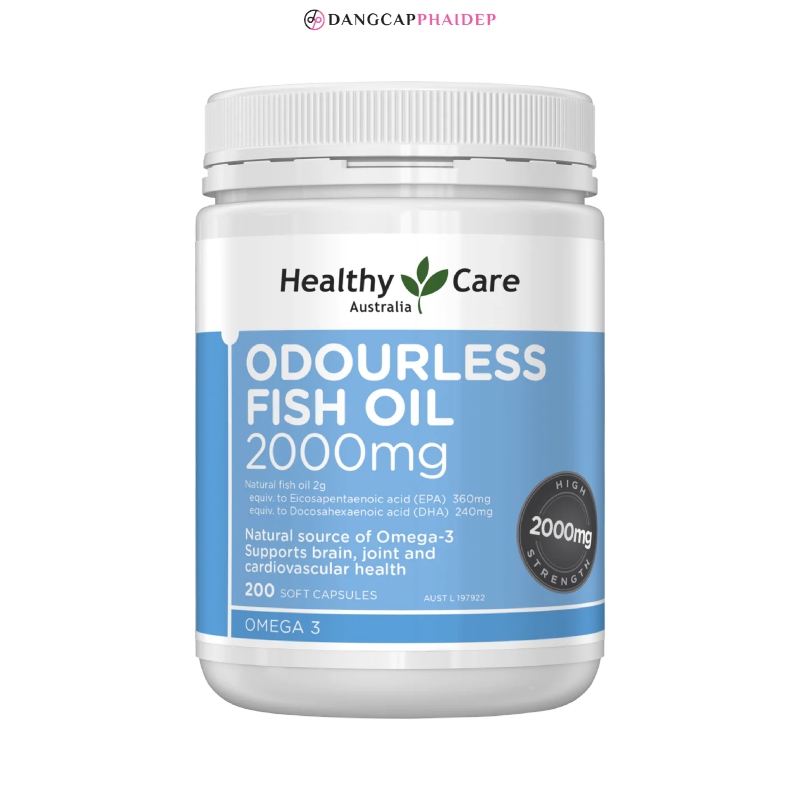 Dầu cá Healthy Care Odourless Fish Oil 2000mg.