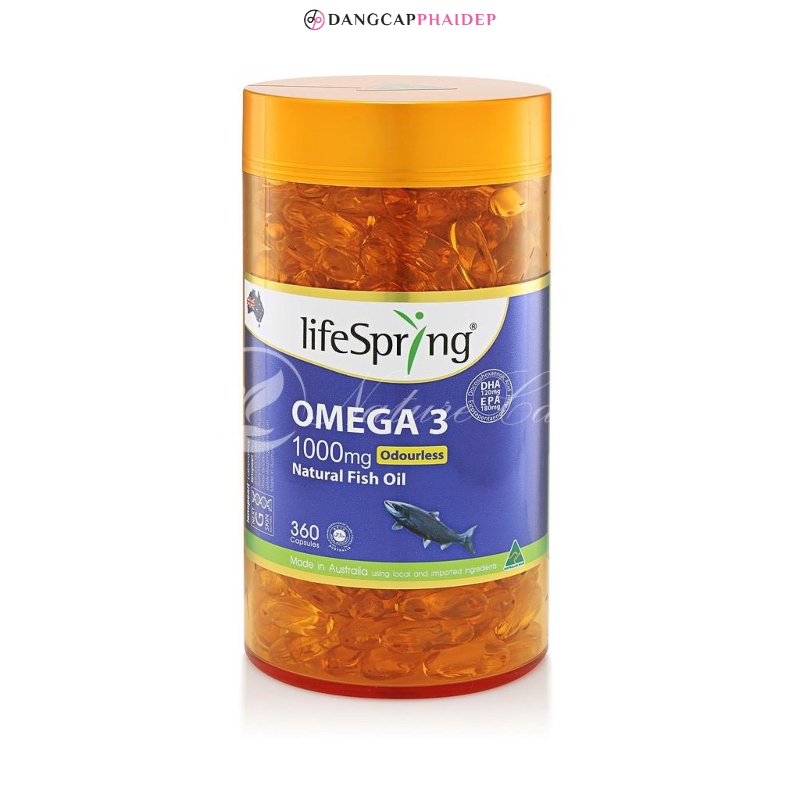 LifeSpring Omega 3 Fish Oil 1000mg.